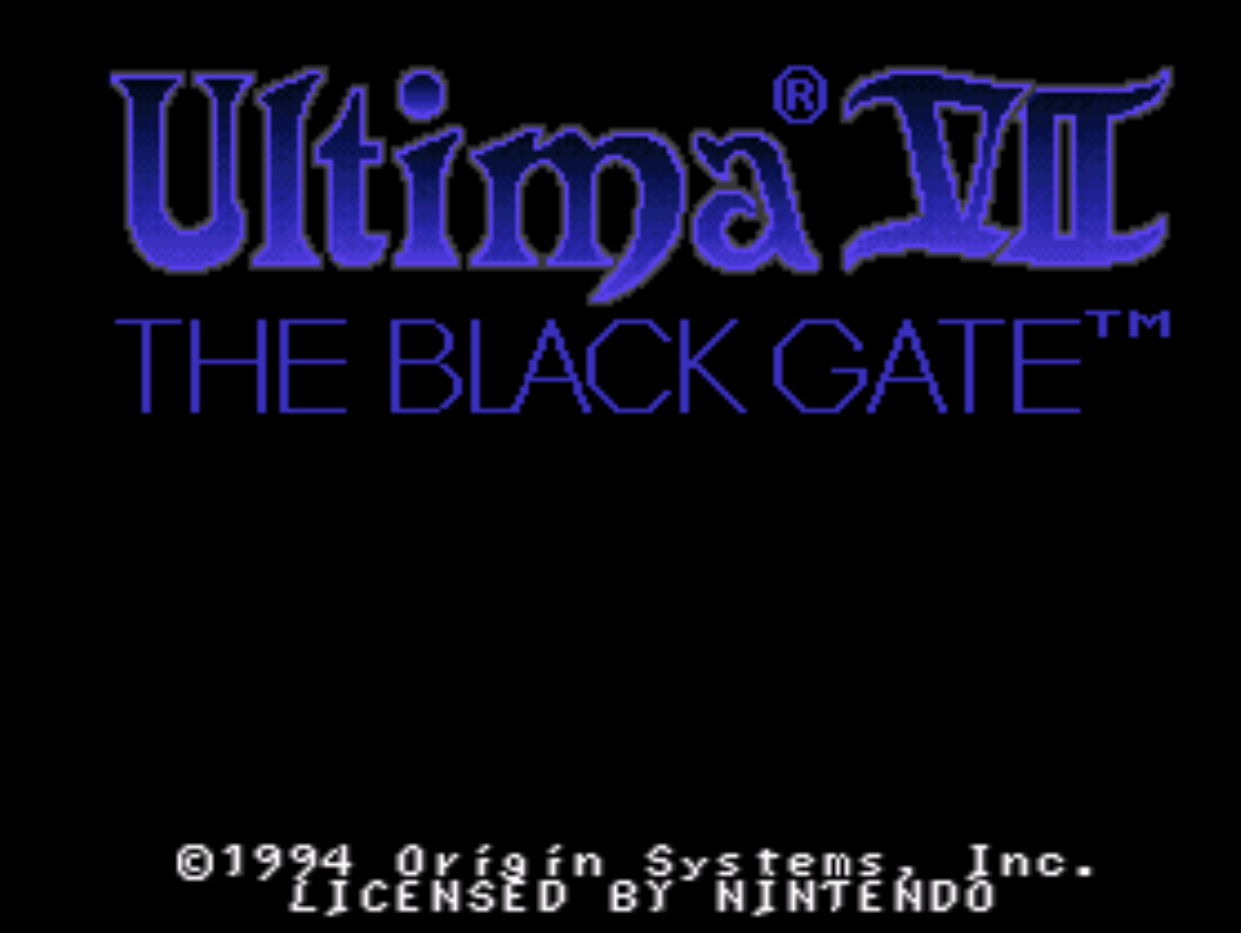 Ultima VII The Black Gate Title Screen